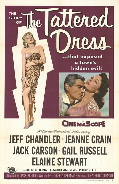 The Tattered Dress (1957) постер