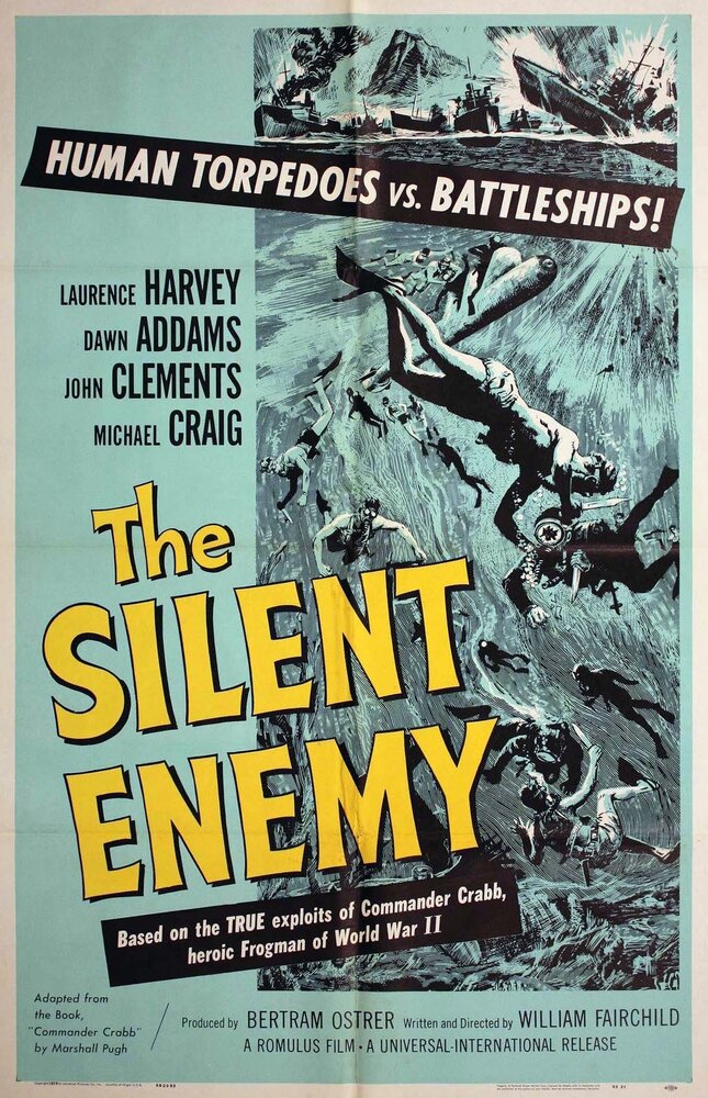 Невидимый враг. Боевые пловцы (1958) постер