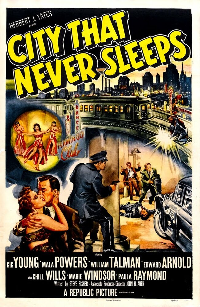 Город, который никогда не спит (1953) постер