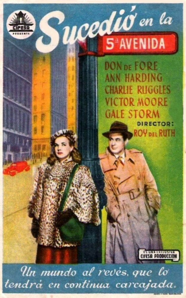 Это случилось на Пятой авеню (1947) постер