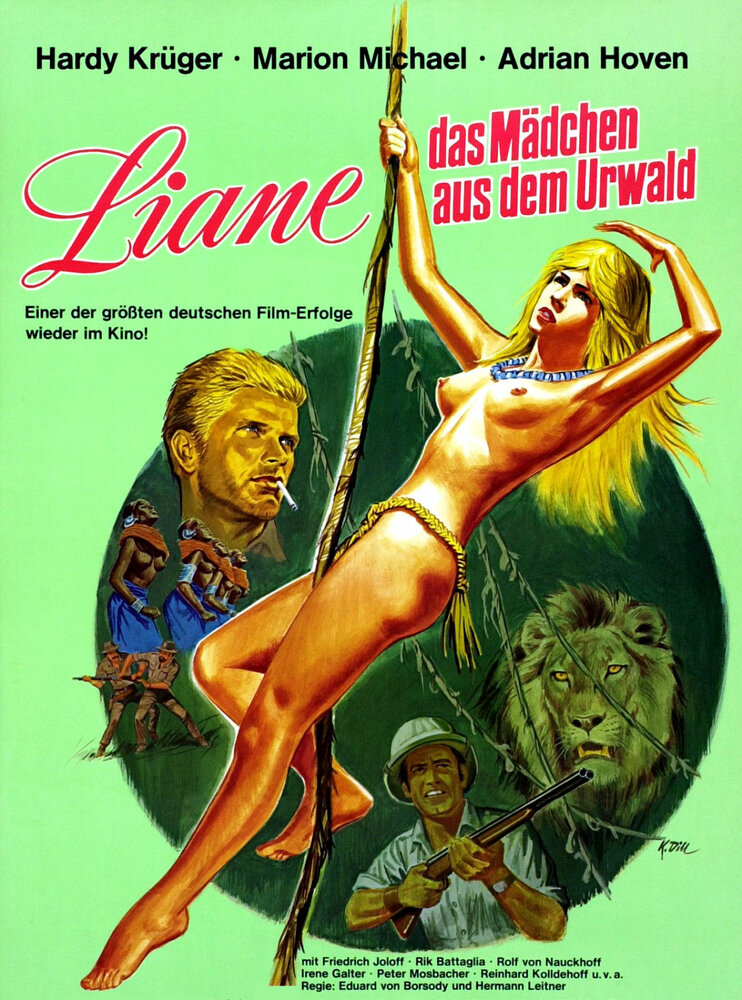 Лиана, девушка из первобытного леса (1956) постер