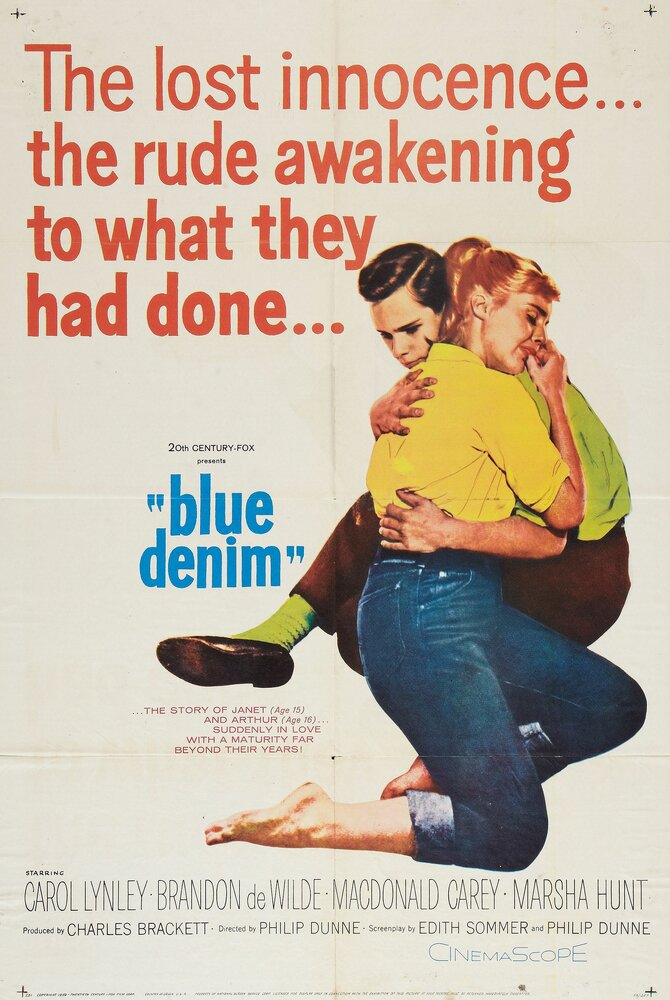 Голубой деним (1959) постер