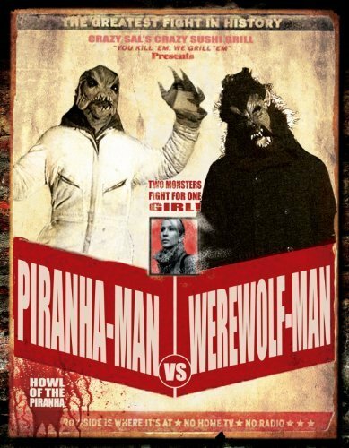 Человек-волк против человека-пираньи: Вой пираньи (2010) постер